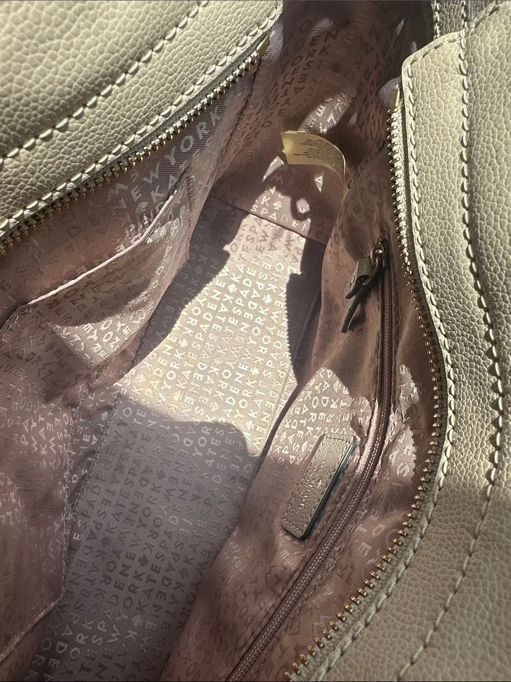 kate spade Beige and Cream Crossbody Satchel